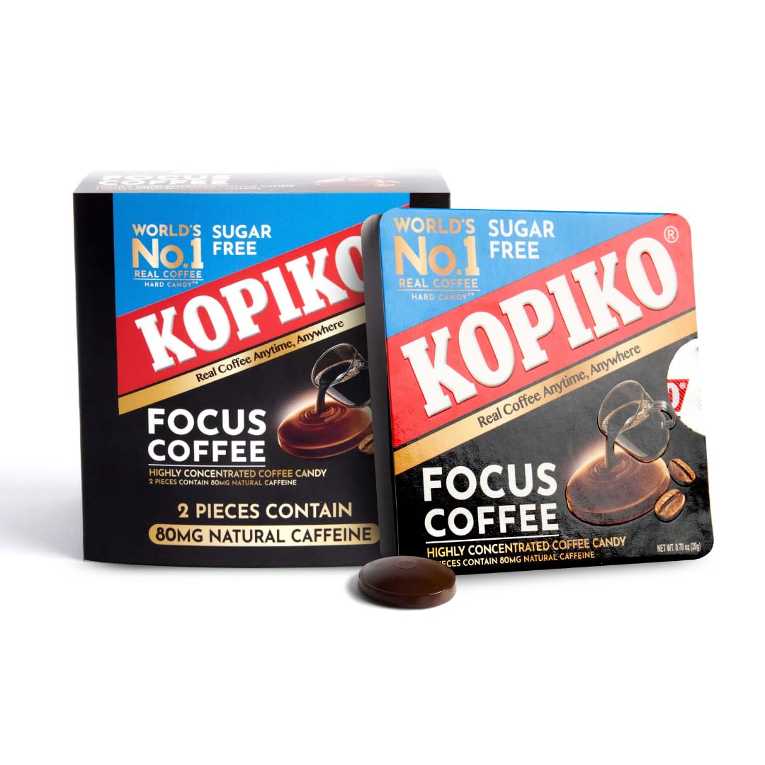 Amazon.com : Kopiko Focus Coffee Candy – Have 80mg Caffeine per 2